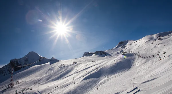 Βουνό σκι resort kaprun Αυστρία — Φωτογραφία Αρχείου
