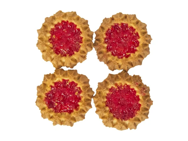 Čtyři soubory cookie — Stock fotografie