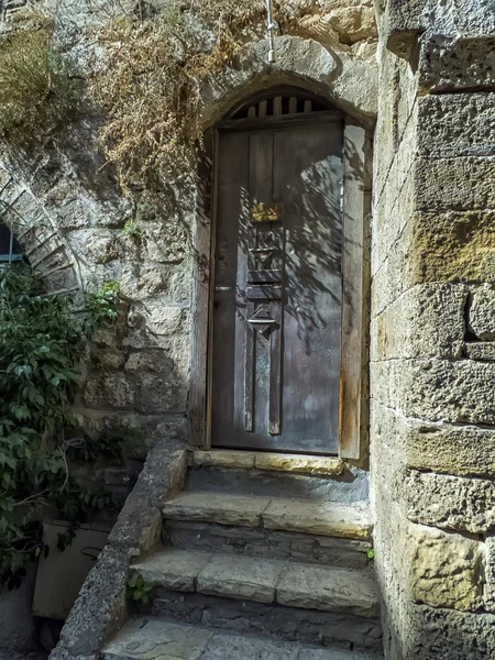 Porta mediterranean velha — Fotografia de Stock