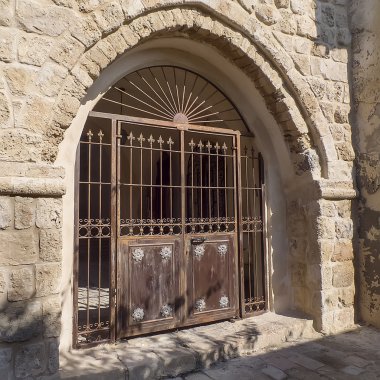 kilitli girişi. Jaffa.