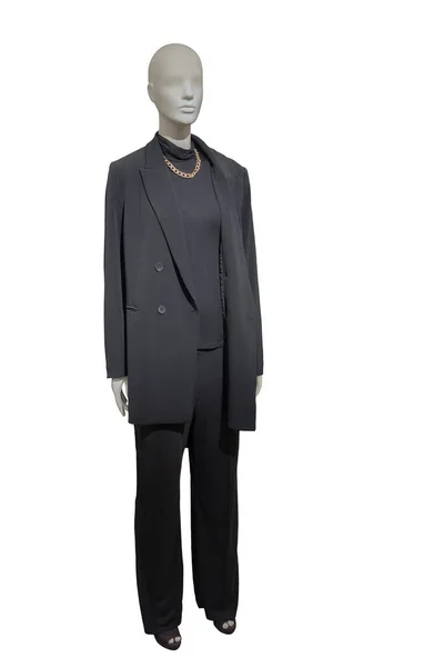 Full Length Image Female Display Mannequin Wearing Fashionable Black Trouser — Zdjęcie stockowe