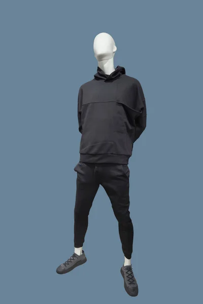 Imagem Comprimento Total Manequim Exibição Masculino Usando Sportswear Isolado Fundo — Fotografia de Stock