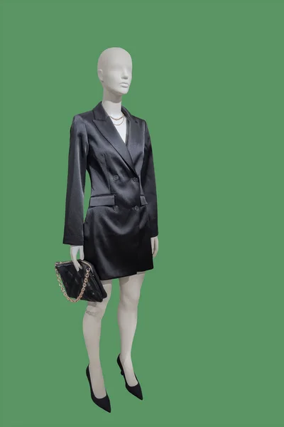 Imagem Comprimento Total Manequim Exibição Feminino Usando Roupas Elegantes Isoladas — Fotografia de Stock
