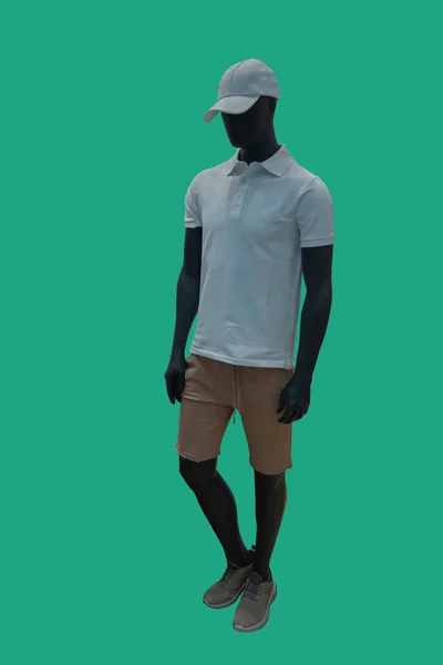 Full Length Image Male Display Mannequin Wearing Fashionable Summer Clothes — Stock Photo, Image