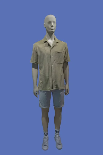 Full Length Image Male Display Mannequin Wearing Fashionable Summer Clothes — Fotografia de Stock