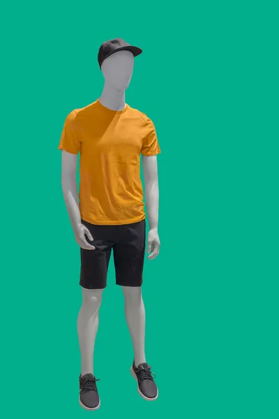 Full Length Image Male Display Mannequin Wearing Summer Casual Clothes — Zdjęcie stockowe