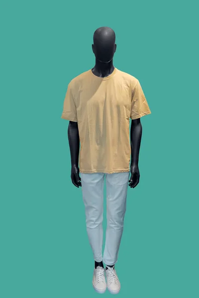 Full Length Image Male Display Mannequin Wearing Summery Casual Clothes — Stock Fotó