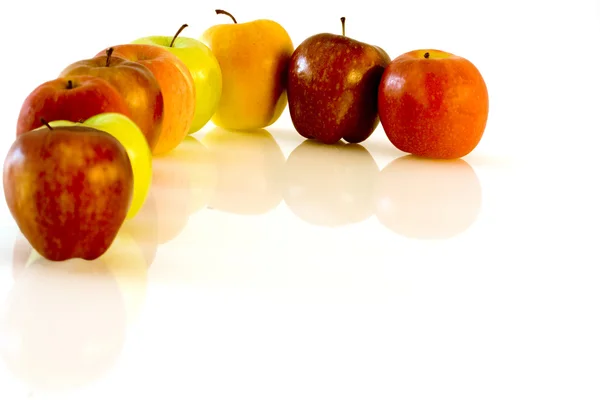 Polerowane jabłka krzywa kolorów Zdjęcie Stockowe