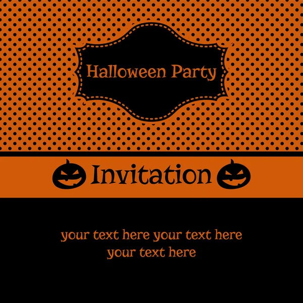 Приглашение на вечеринку в честь Хэллоуина — стоковый вектор