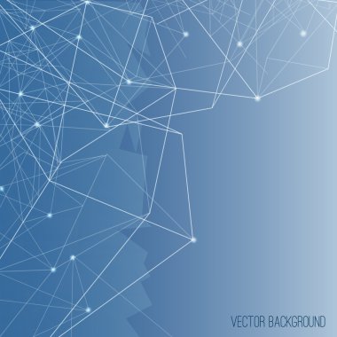 çizgiler, daireler ve şekiller ile vektör arka plan