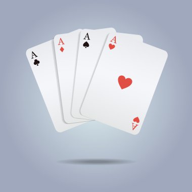 vektör renkli resimde oyun kağıdı