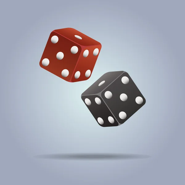 Vector illustration of dices — Stock Vector