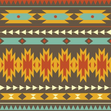 vektör Dikişsiz dekoratif etnik desen