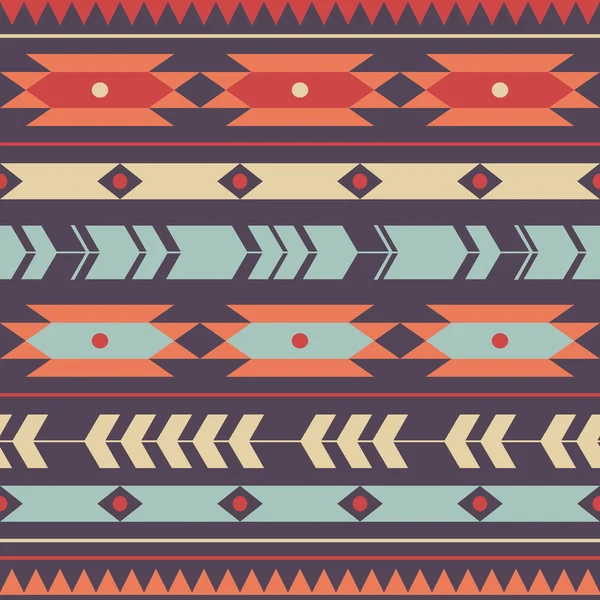 Vector naadloze kleurrijke decoratieve etnische patroon — Stockvector