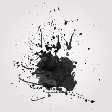 vektör grunge arka plan siyah sıçrama ile