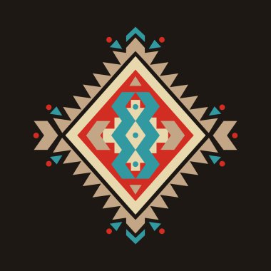 vektör renkli dekoratif etnik desen