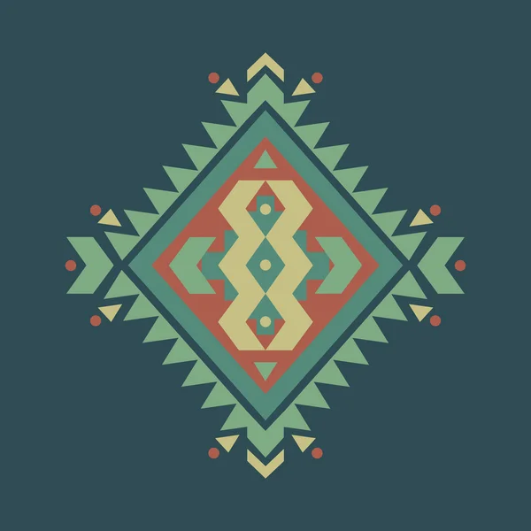 Vettore colorato motivo etnico decorativo — Vettoriale Stock