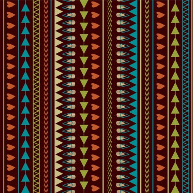 vektör Kalpler, çizgiler, oklar ile seamless modeli