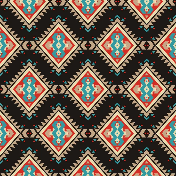 Vector patrón étnico decorativo colorido sin costuras — Archivo Imágenes Vectoriales