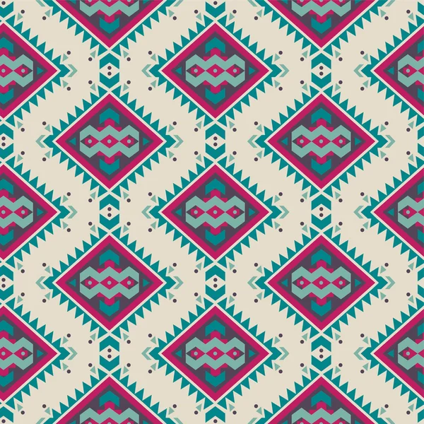 Vector seamless colorful decorative ethnic pattern — Stock Vector
