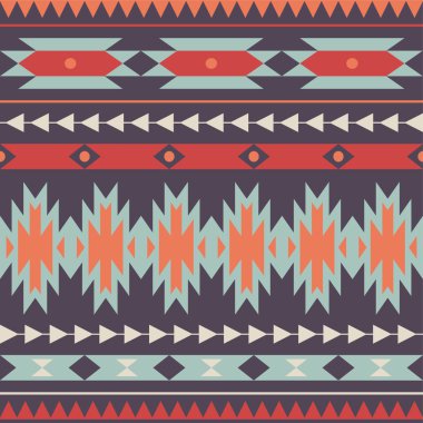 vektör kesintisiz renkli dekoratif etnik desen