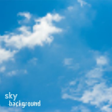 vektör arka plan mavi gökyüzü ve bulutlar