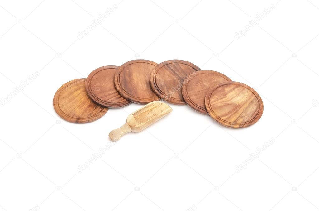Wooden glass coasters