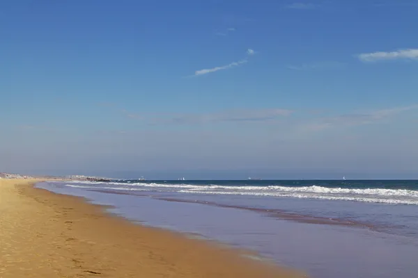 Plage au coucher du soleil — Photo