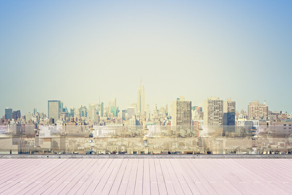 View from roof at New York city
