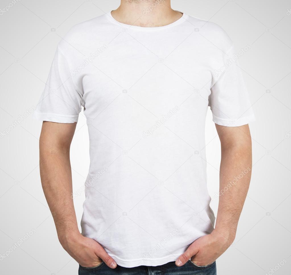 man in white t-shirt
