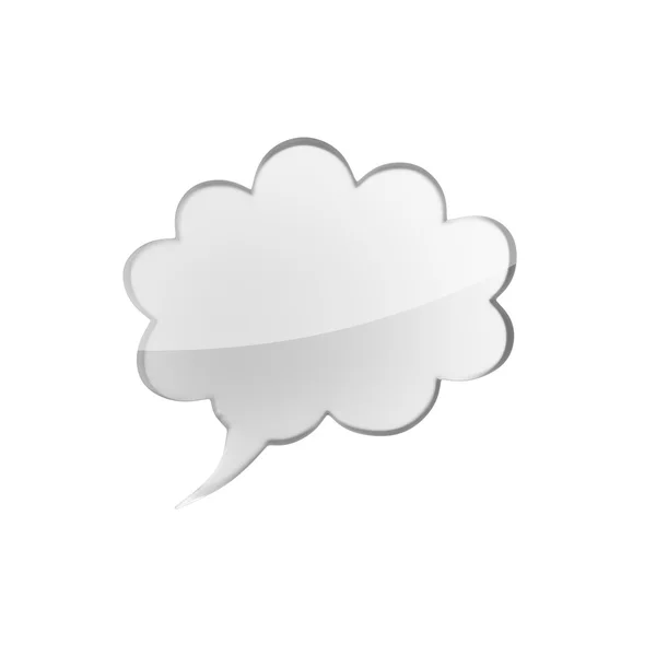 Glass speech bubble — Stock Photo, Image