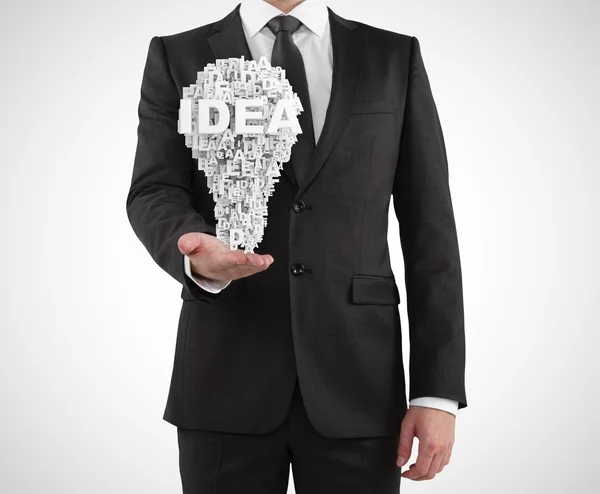 Man showing idea sign — Stock Photo, Image