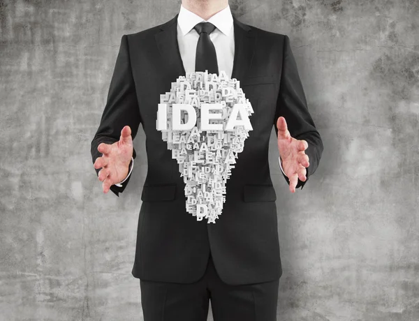 Hombre tiene una idea — Foto de Stock