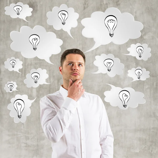 Young man  thinking — Stock Photo, Image