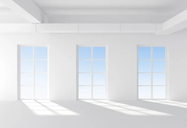 Bílý interiér — Stock fotografie