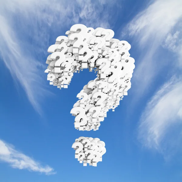 Many question mark — Stock Photo, Image