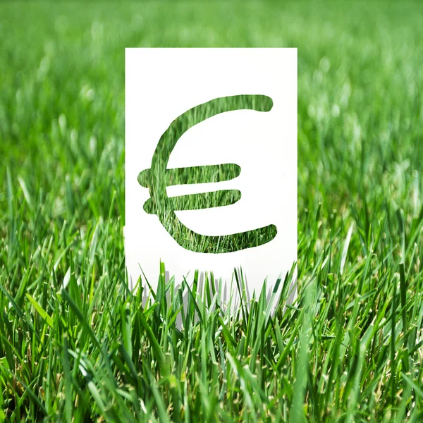 Papel con euro — Foto de Stock