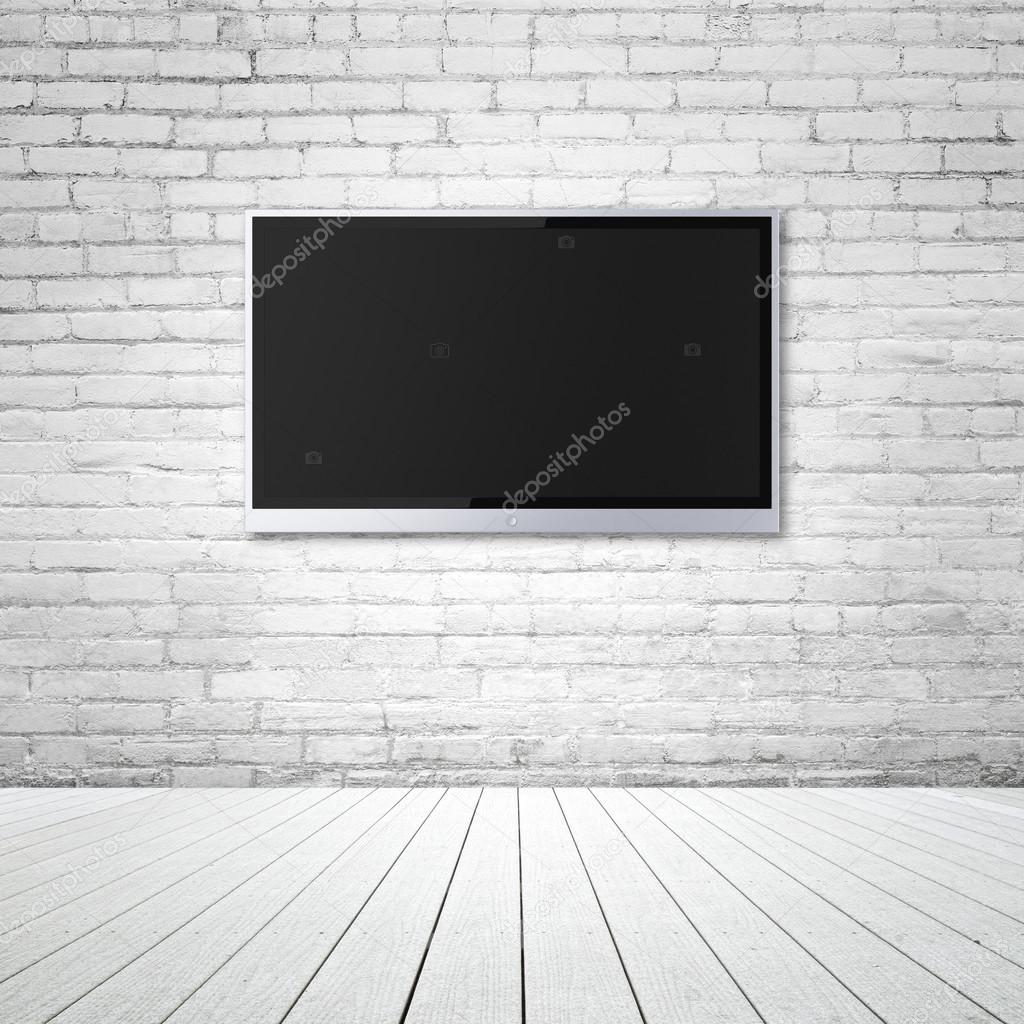 blank wide screen TV