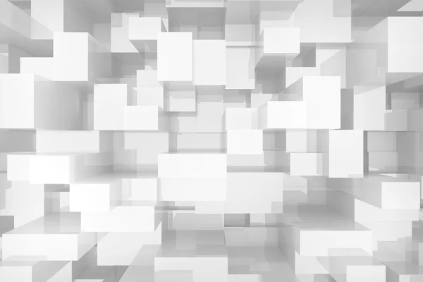 White cubes background — Stock Photo, Image