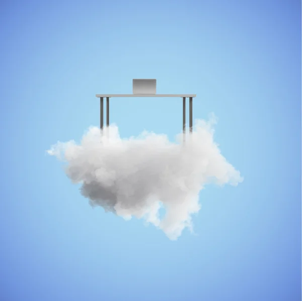 Discesa sulla nuvola — Foto Stock