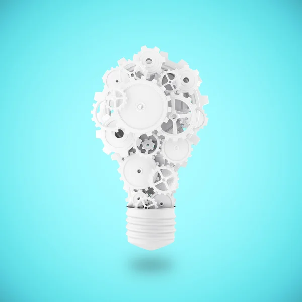 Lamp with gears — Stock Photo, Image