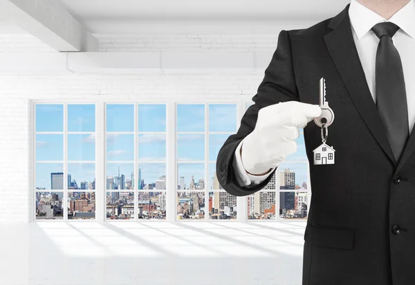 Business holding  a key — Stock Photo, Image