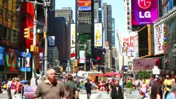 Time lapse of Times Square — Stock Video