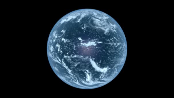 Planet Earth rotating