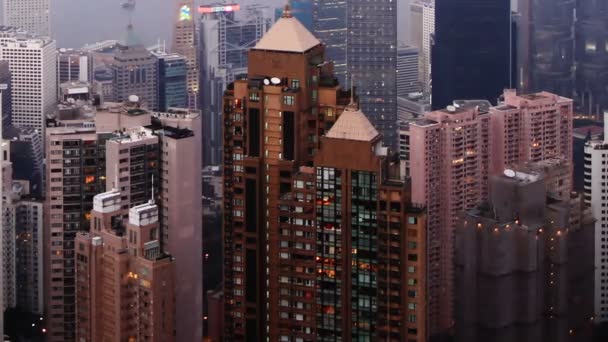 Stadscentrum van Hong kong — Stockvideo