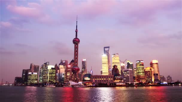 Shanghai día a noche — Vídeo de stock