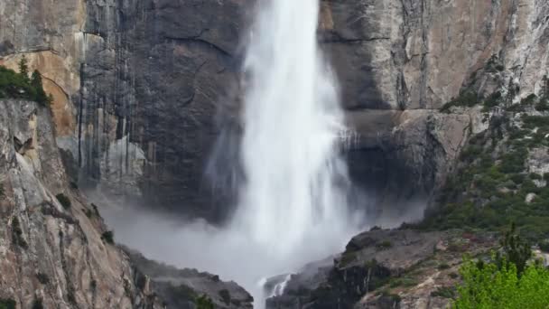 Проміжок часу водоспади Йосеміті — стокове відео