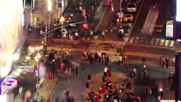 Times Square por la noche — Vídeo de stock