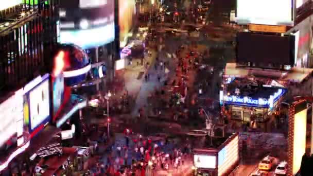 Times Square at night — Stock Video