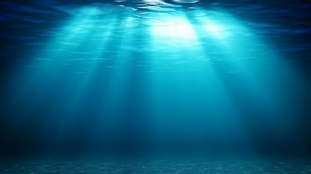 Океанские волны из подводных — стоковое видео